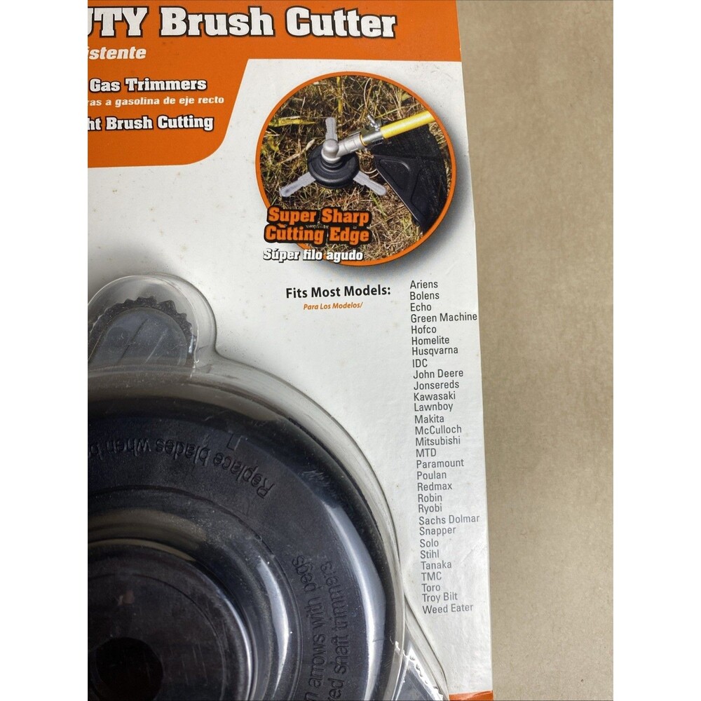 RINO-TUFF BRUSH CUTTER REPLACEMENT BLADED TRIMMER HEAD STRAIGHT SHAFT GAS MODELS - Picture 3 of 6